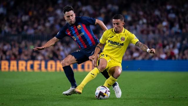 Jordi Alba, contra el Villarreal   FCB