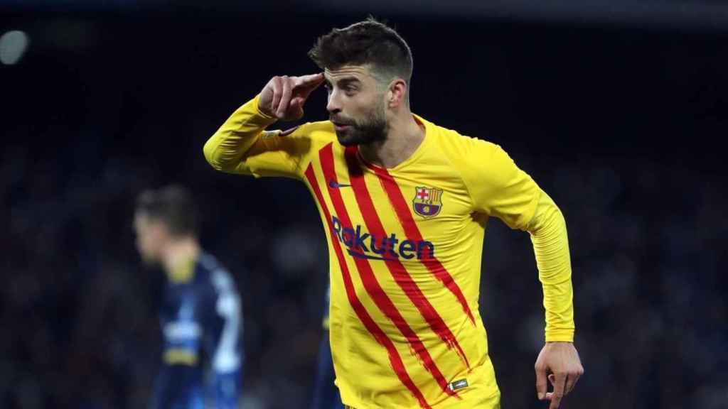 Gerard Piqué celebrando un gol / FCB