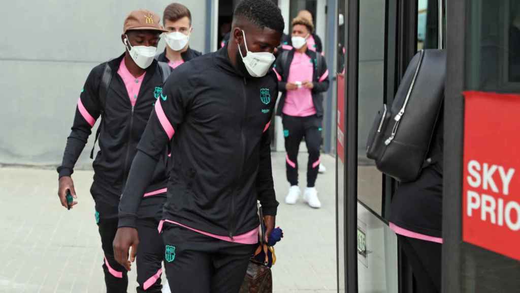 Umtiti en un viaje del Barça / FC Barcelona