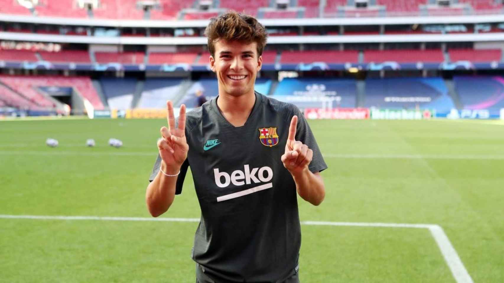 Riqui Puig durante un entrenamiento /FCB