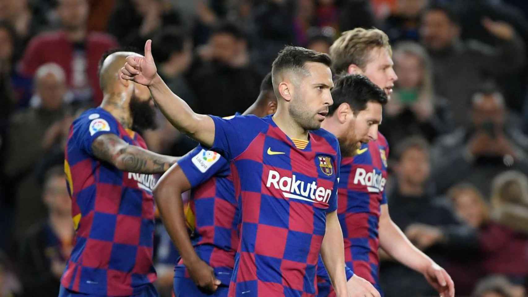 Jordi Alba, en el partido ante la Real Sociedad | EFE