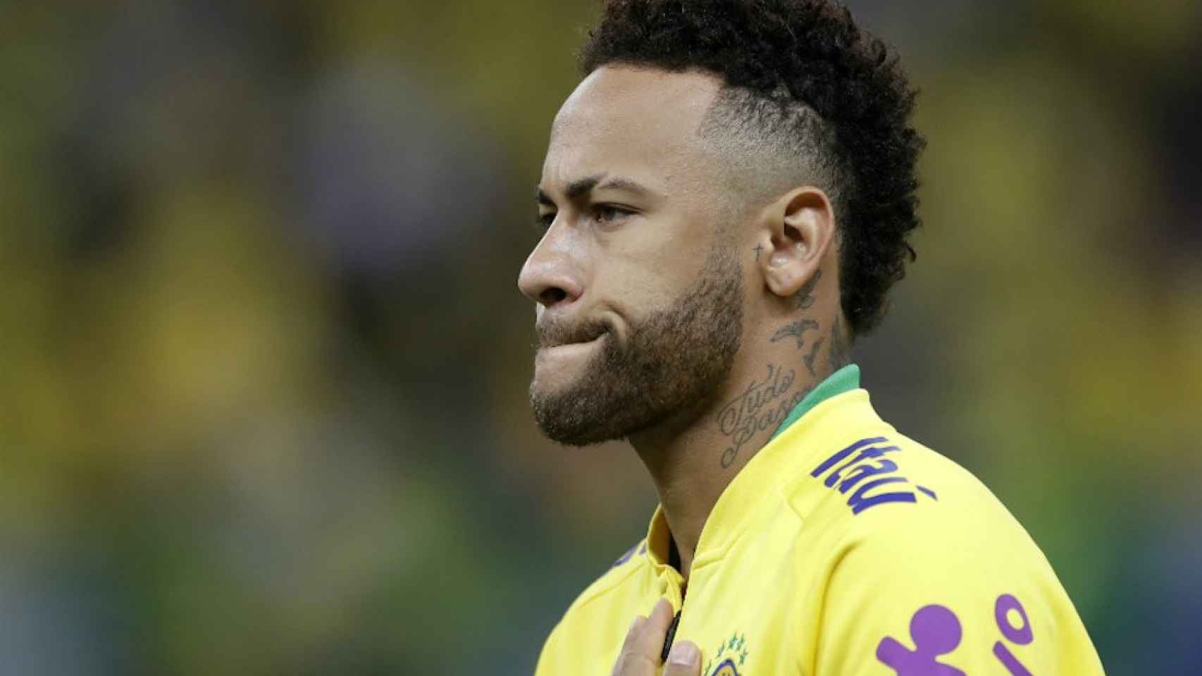 Una foto de Neymar Jr. durante un partido con Brasil / Twitter