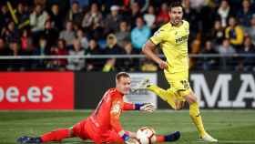 Una foto de Ter Stegen ante el gol de Iborra durante el partido ante el Villarreal / EFE