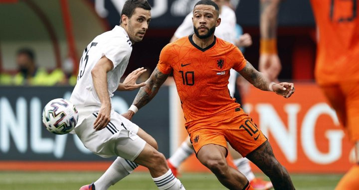 Memphis Depay en un amistoso con su selección / EFE