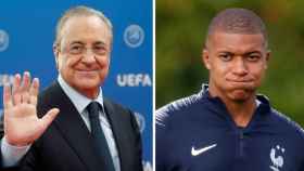 El presidente del Real Madrid y Mbappé, en un montaje | Culemanía