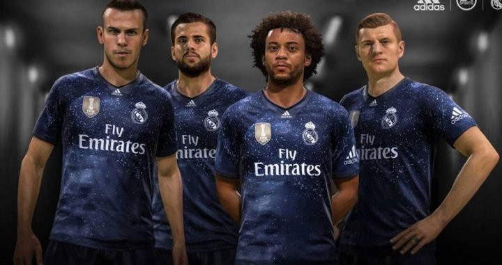 Una foto de la equipación especial del Real Madrid para el FIFA 19