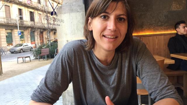 Sandrine Morel, corresponsal de 'Le Monde', durante la entrevista con 'Crónica Global'