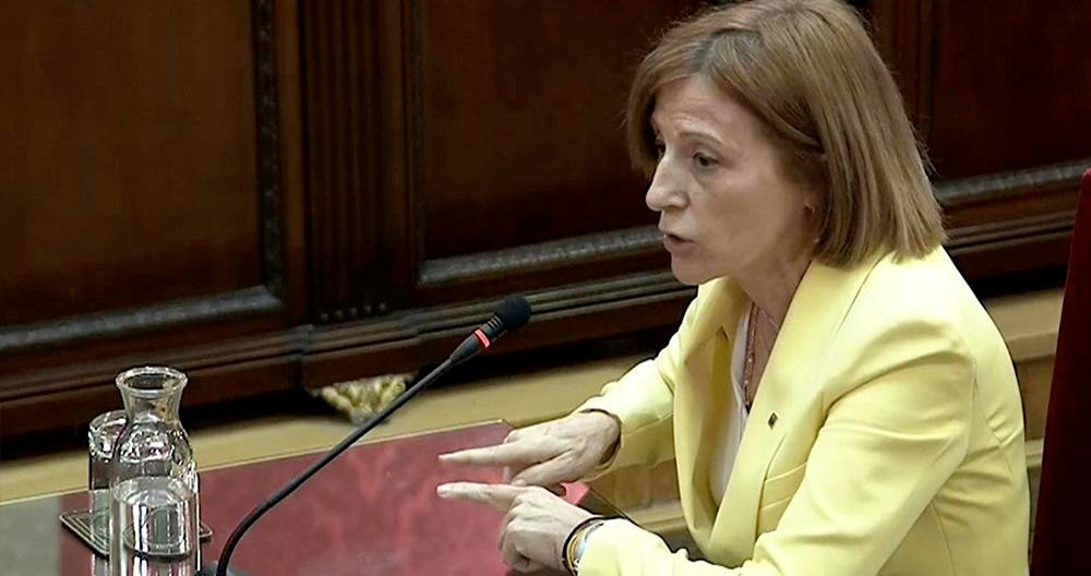 Carme Forcadell, expresidenta del Parlamento de Cataluña, en el Tribunal Supremo / EFE