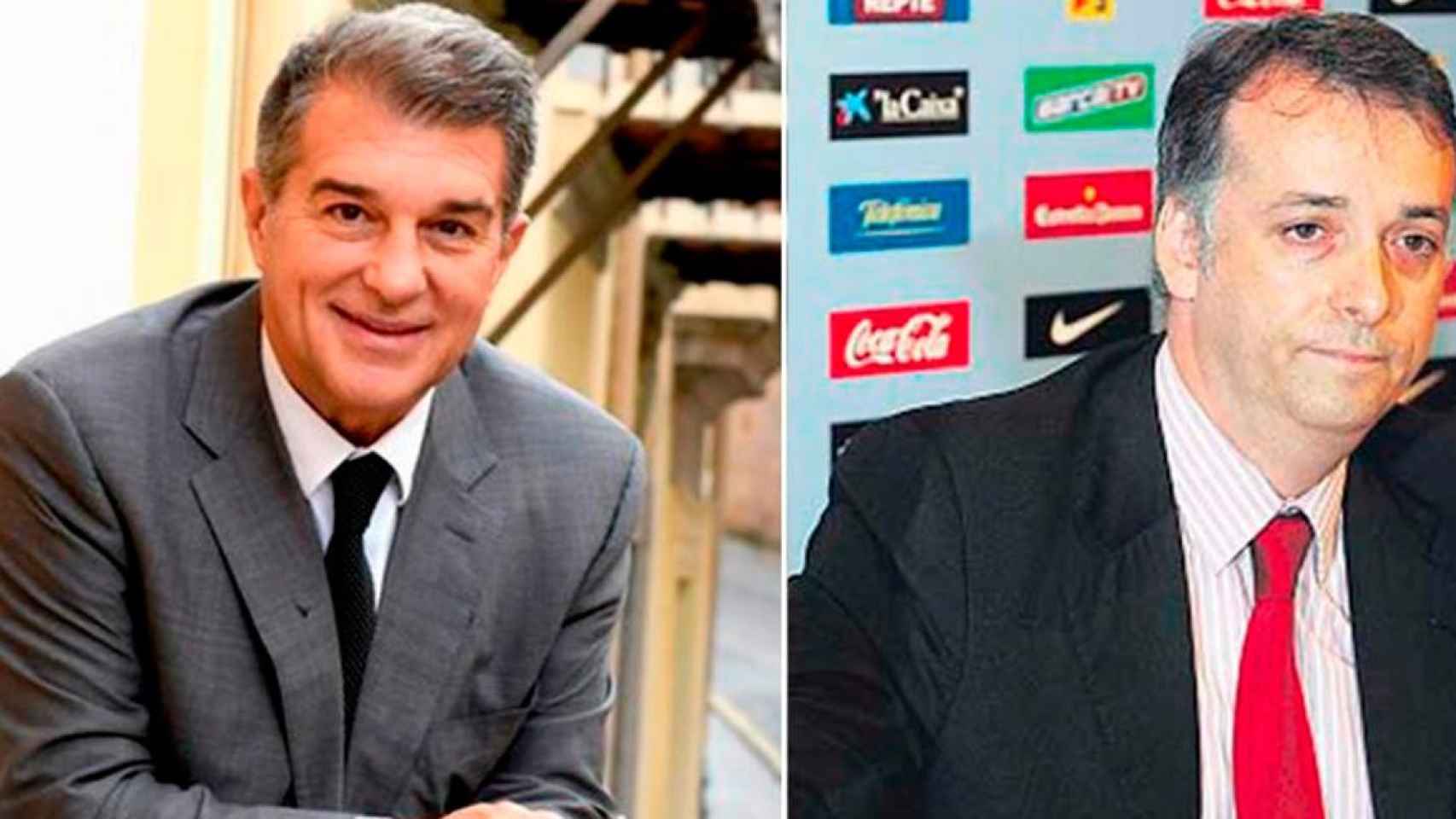 Joan Laporta y Alejandro Echevarría / FOTOMONTAJE DE CG