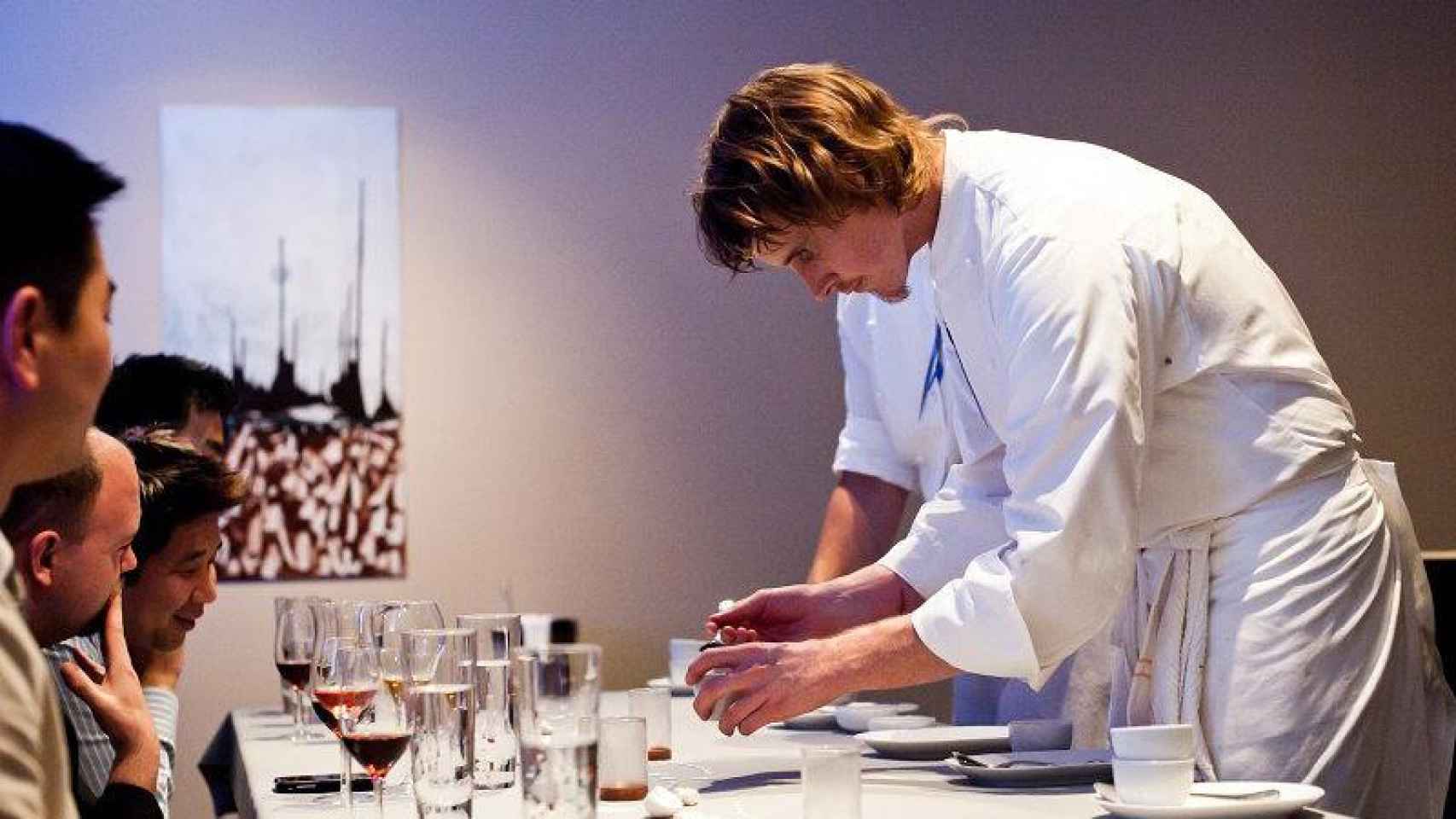 El chef Grant Achatz, en su restaurante Alinea de Chicago.