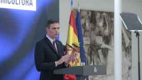 Pedro Sánchez, presidente del Gobierno, durante la presentación del Plan de Recuperación / EP