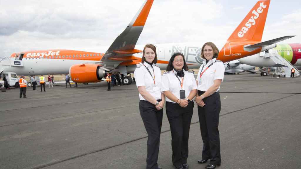 La tripulación del nuevo modelo de avión de easyJet