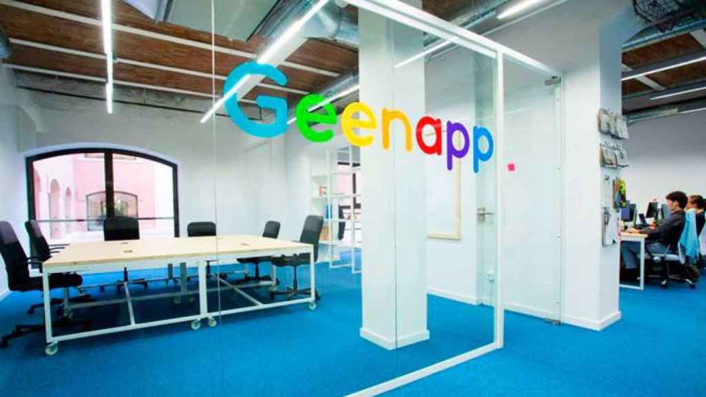 Imagen del interior de la oficina de GeenApp en Barcelona / TWITTER