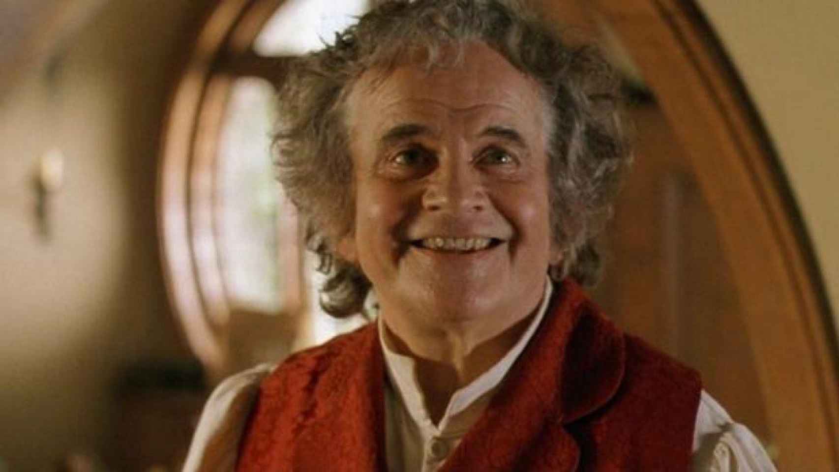 El actor Ian Holm en su papel de Bilbo Bolsón en 'El señor de los anillos'