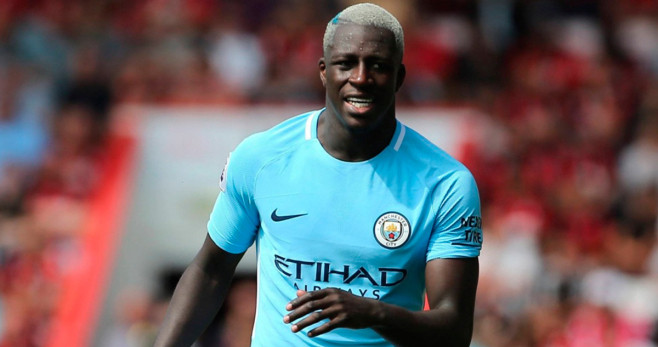 Benjamin Mendy, durante un partido con el Manchester City / REDES