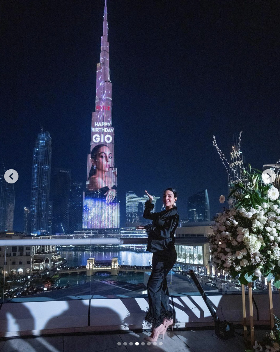 Georgina Rodríguez celebra su cumpleaños en Dubai