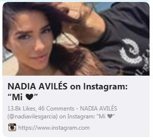 Fotografía de Denis comiéndose a Nadia / Instagram