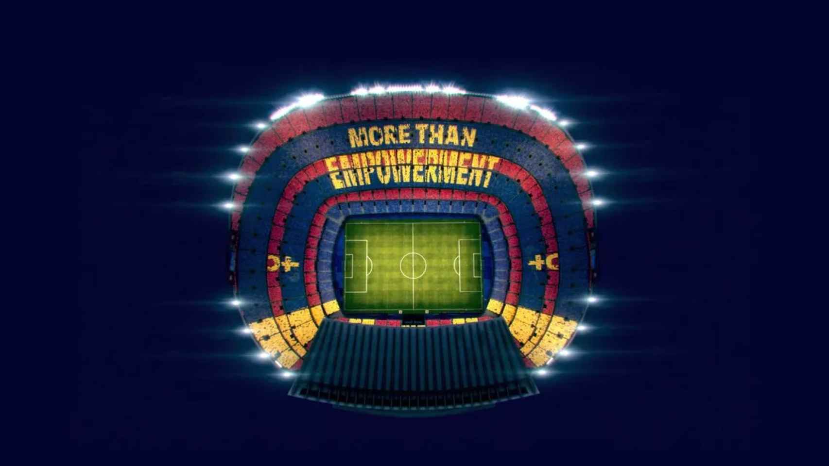 El primer mosaico del Barça Femenino en el Camp Nou / FCB