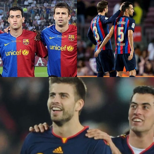 Sergio Busquets se despide de Gerard Piqué / REDES