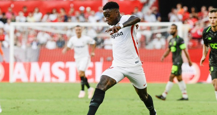 Una foto de Quincy Promes durante un partido del Sevilla / EFE