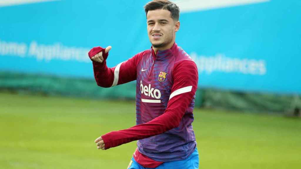 Coutinho, con el pulgar arriba / FCB