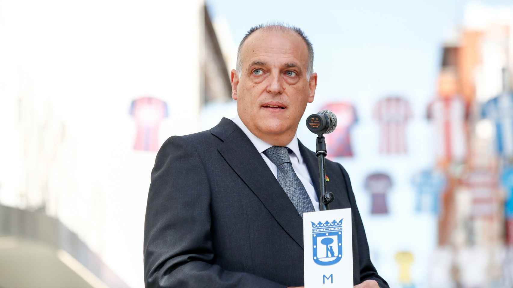 Javier Tebas en un acto de la Liga en Madrid / EFE