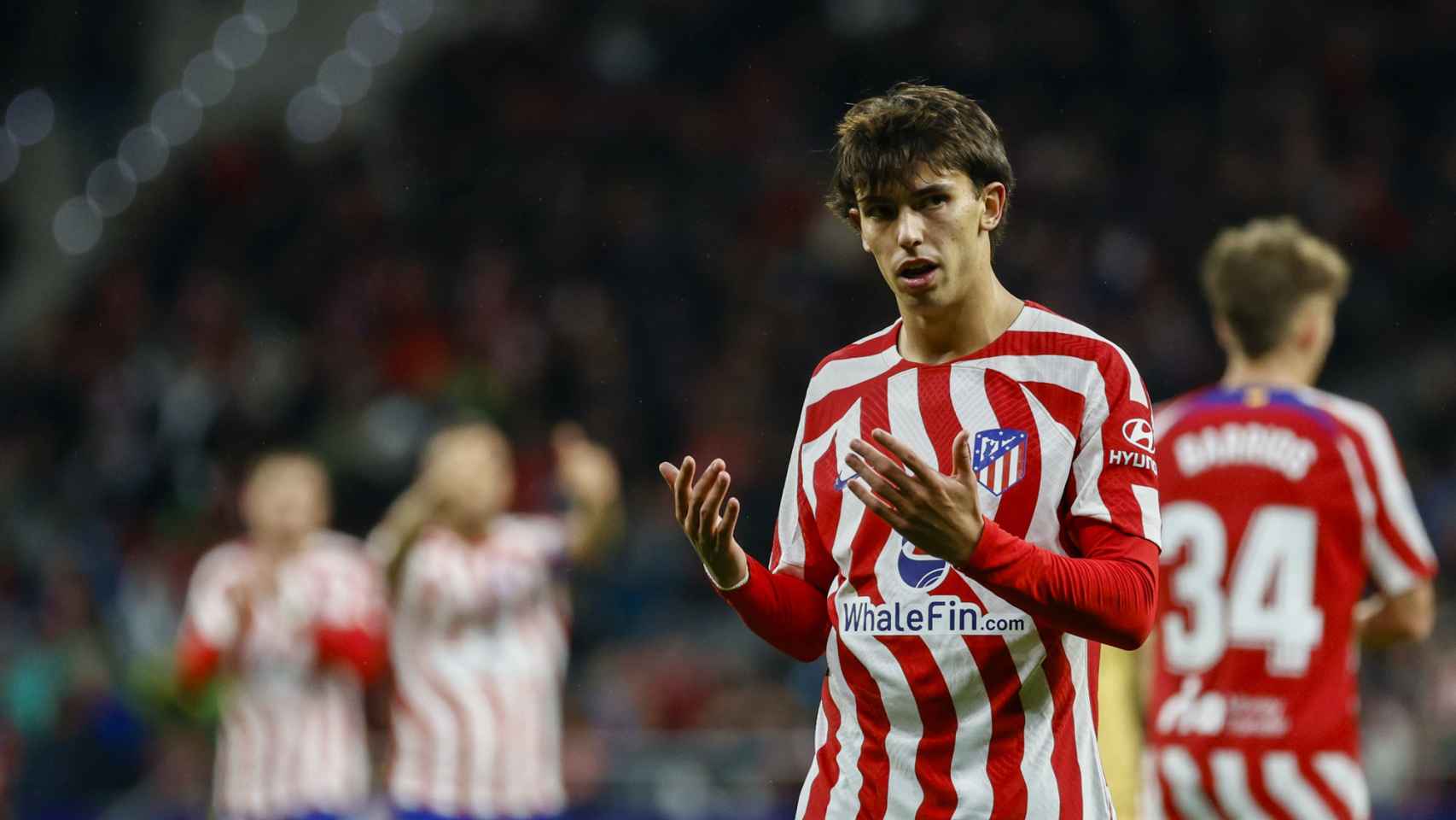 Joao Félix, durante el partido contra el FC Barcelona en el Metropolitano / EFE