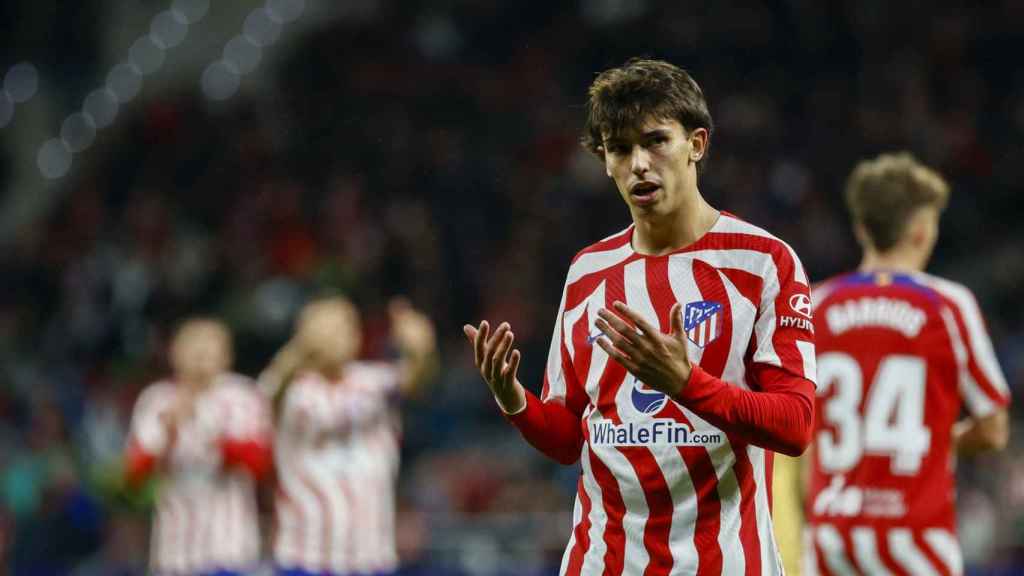 Joao Félix, durante el partido contra el FC Barcelona en el Metropolitano / EFE