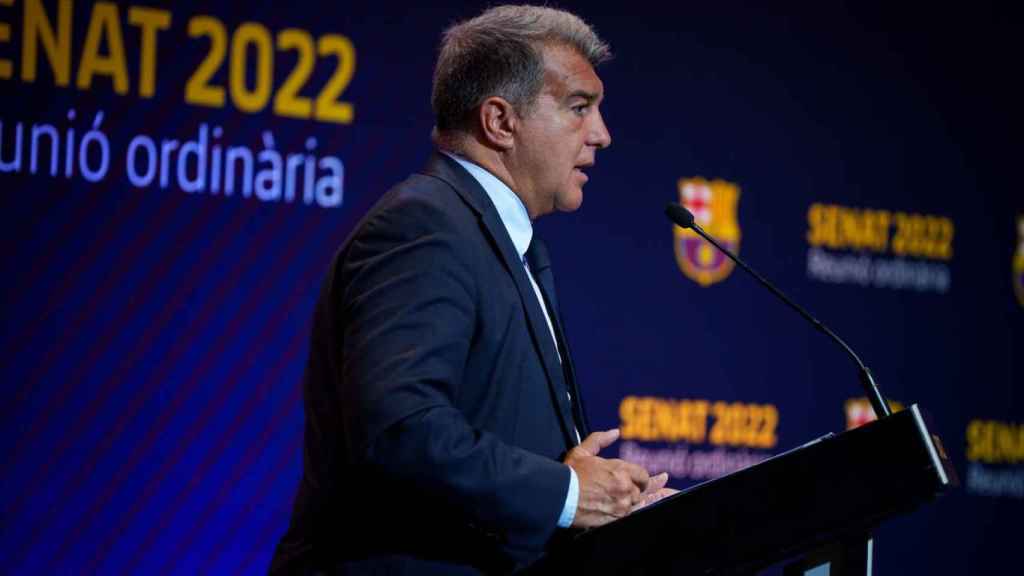 Joan Laporta interviene ante los senadores del Barça / FCB