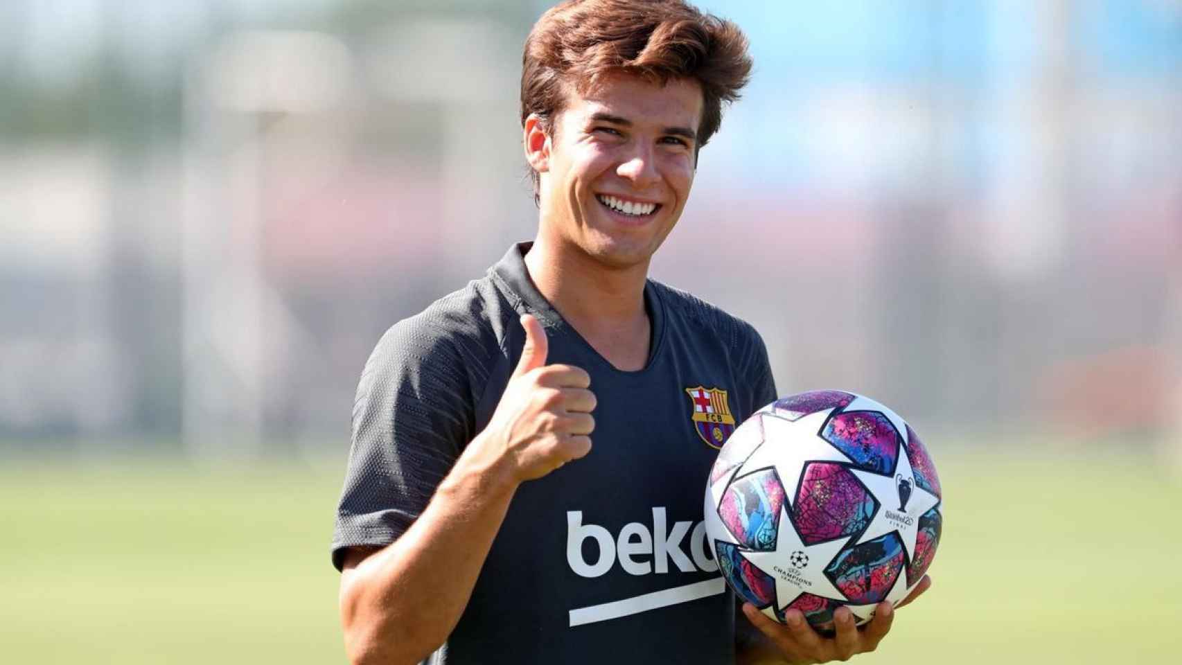 Riqui Puig durante un entrenamiento /FCB