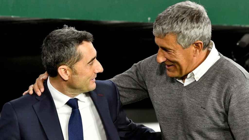 Valverde y Setién en un Betis-Barça / EFE