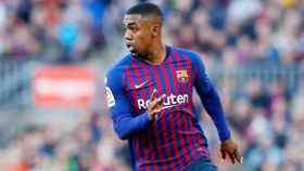 Malcom jugando con el Barça / EFE