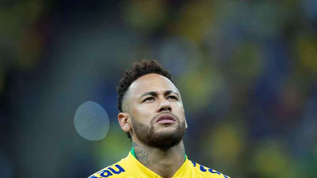 Neymar en un partido con la selección brasileña / EFE