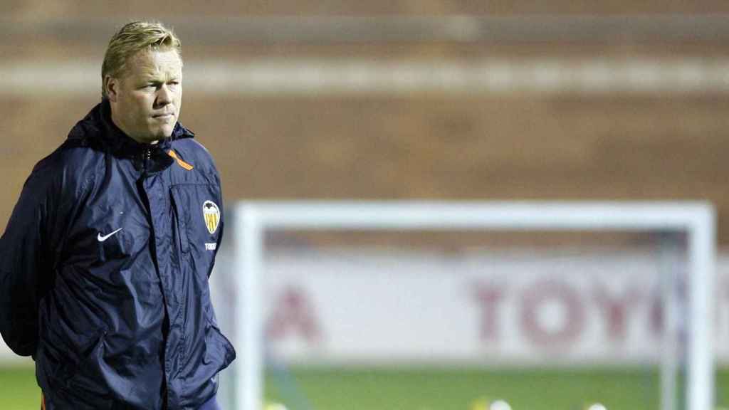 Koeman en una sesión de entrenamiento del Valencia FC / EFE