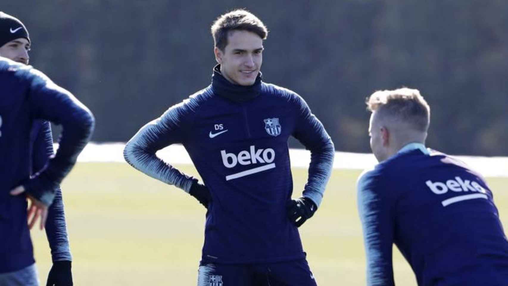 Una foto de Denis Suárez en un entrenamiento del Barça / FCB