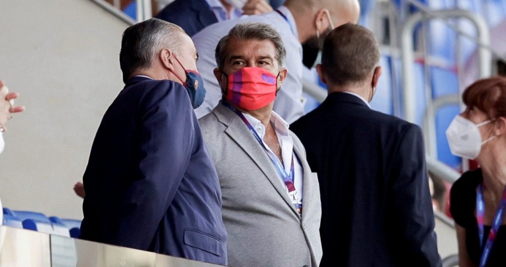 Joan Laporta en el Palco del estadi Johan Cruyff / FC Barcelona