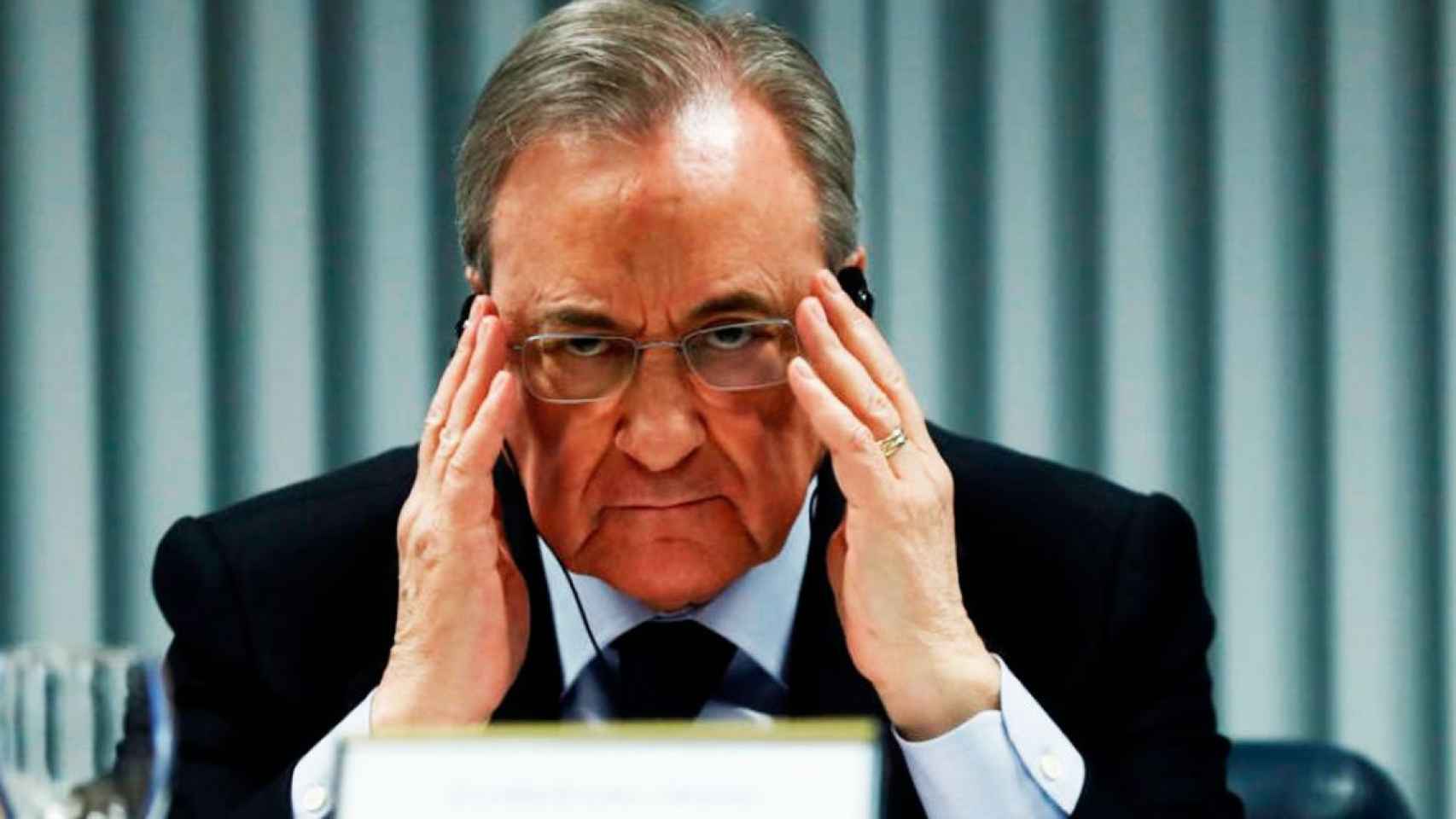 Florentino Pérez serio en una imagen de archivo / EFE