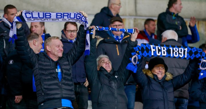 Aficionados del Brujas en el encuentro ante el Madrid | EFE