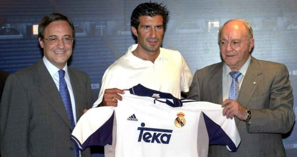 Florentino Pérez, junto a Luis Figo / EFE