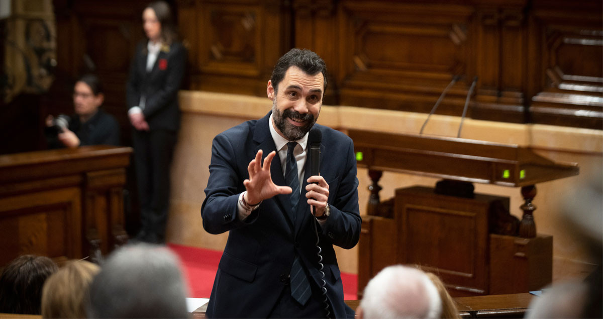 Roger Torrent, consejero catalán de Empresa, en el Parlament / EP