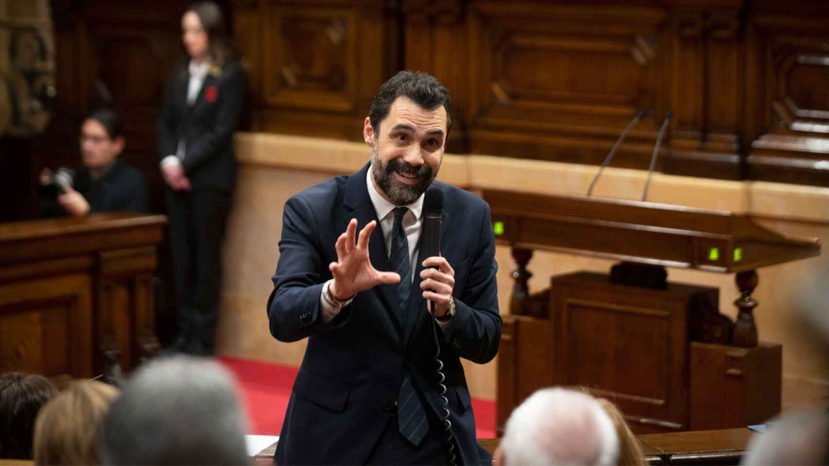 Roger Torrent, consejero catalán de Empresa, en el Parlament / EP