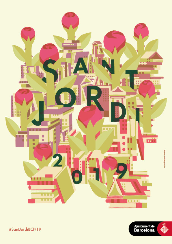 Cartel de Sant Jordi 2019 / JOAN NEGRESCOLOR / AYUNTAMIENTO DE BARCELONA 