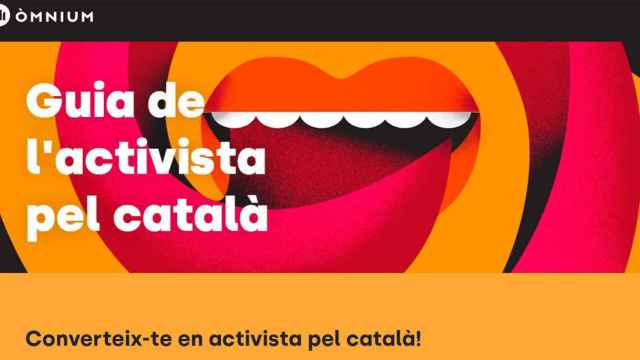 Campaña de Òmnium para imponer el catalán