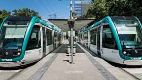 Dos vagones del Tram que Colau alargará / Aj. BCN