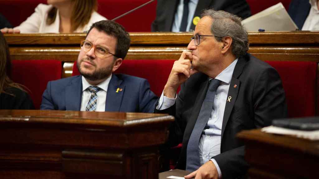 El presidente de la Generalitat, Quim Torra, que se enfrenta a una moción de censura / EUROPA PRESS