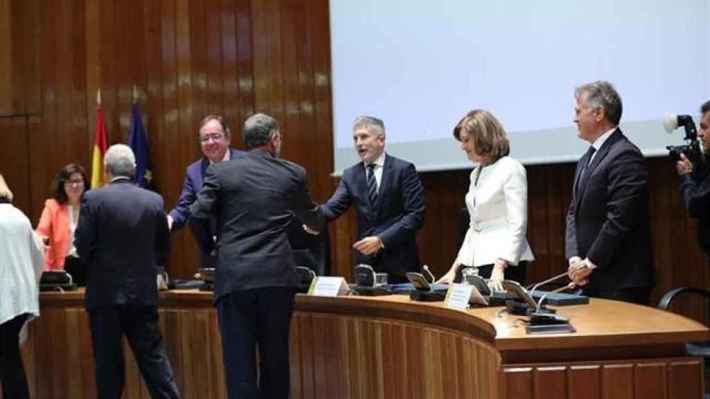 Imagen del ministro del Interior durante la entrega de los premios policiales de este año / EUROPA PRESS