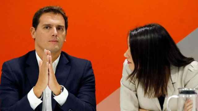 Albert Rivera, líder de Ciudadanos, en una imagen de archivo junto a otra de las políticas más destacadas de la formación, Inés Arrimadas / EFE