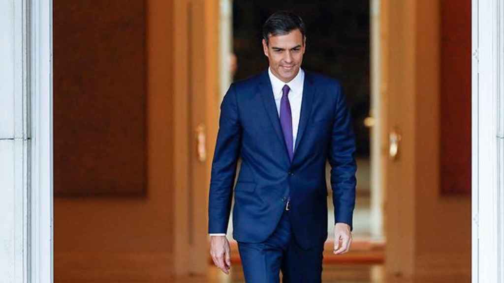 El presidente del Gobierno, Pedro Sánchez, en la Moncloa / EFE