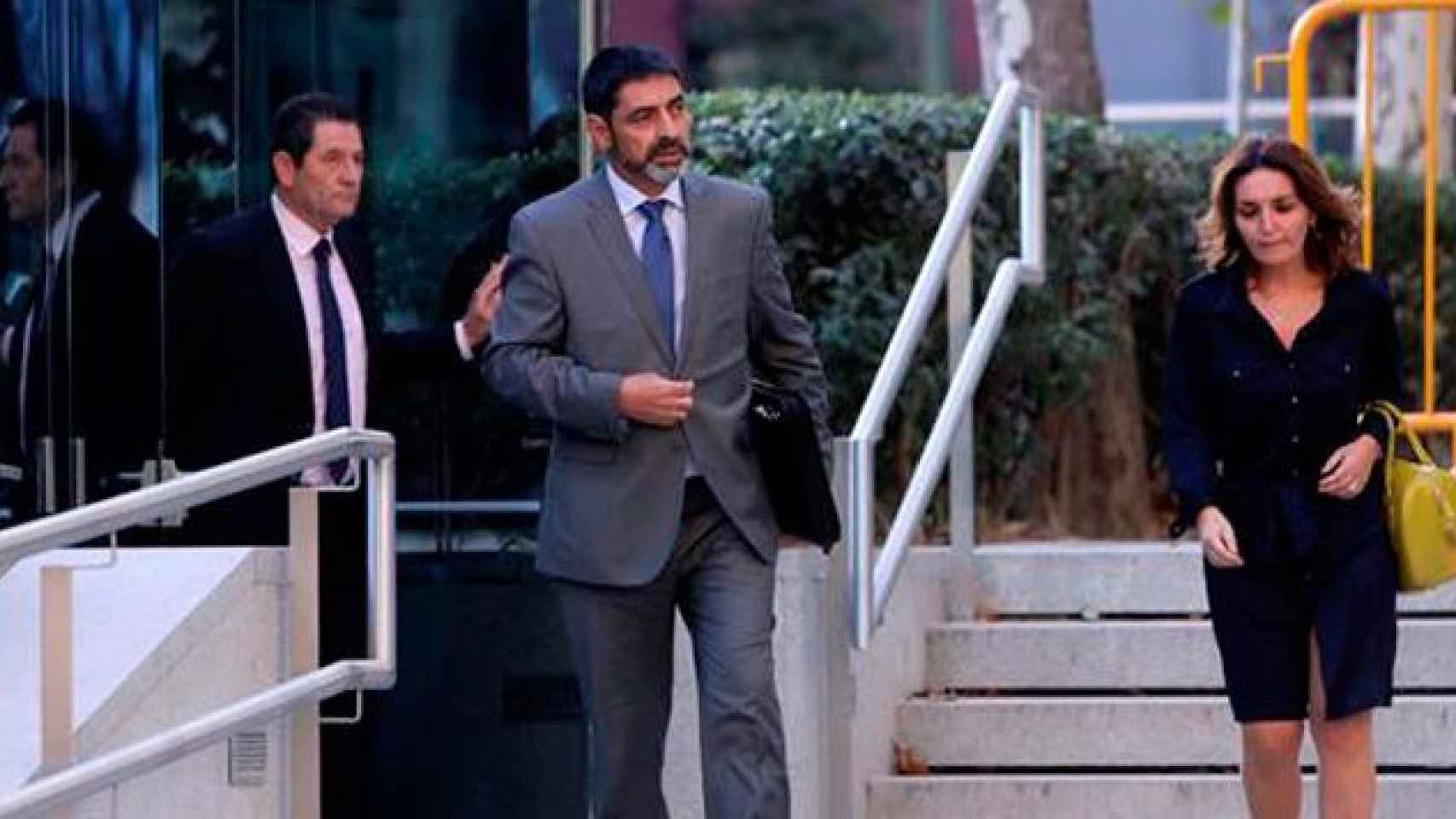 El mayor de los Mossos d'Esquadra, Josep Lluis Trapero, sale de la Audiencia tras prestar declaración como investigado por sedición ante la Fiscalía de la Audiencia Nacional / EFE