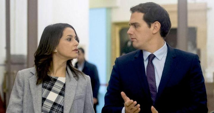 Albert Rivera e Inés Arrimadas en una imagen de archivo en el Congreso / EFE